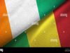 cote-d-ivoire-et-mali-deux-drapeaux-tissu-textile-texture-textile-2dat2k0