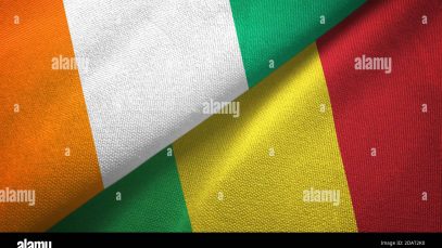 cote-d-ivoire-et-mali-deux-drapeaux-tissu-textile-texture-textile-2dat2k0